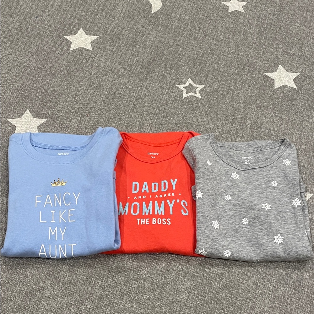 3 Carter's Onesies 24M